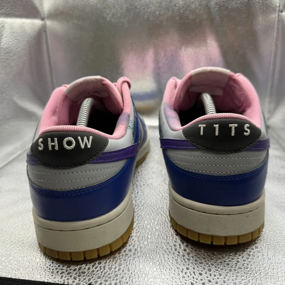 Size 13 Nike Dunk Low Retro ID By Blue White Womens Lace-Up Sneakers‎ FV9524-900